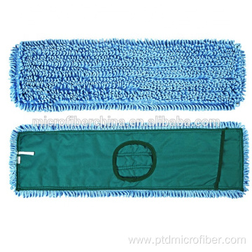 Tufting microfiber wet cleaning flat mop